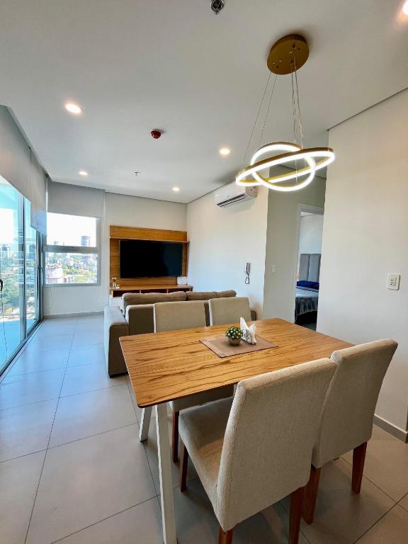 Kuchyň nebo kuchyňský kout v ubytování Edificio Home del Sol Asuncion