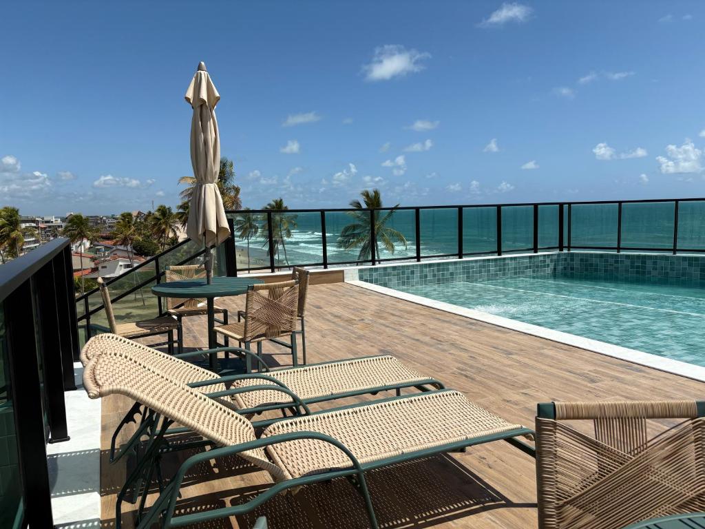 Flat NOVO 1Qt VISTA Mar, RoofTop Piscina na Beira Mar، بورتو دي ...