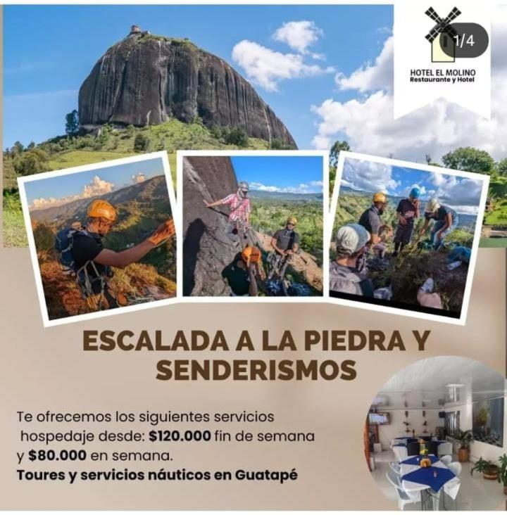 a poster for a la placiaci a la placiaci santos at Hotel El Molino in Estación El Salto