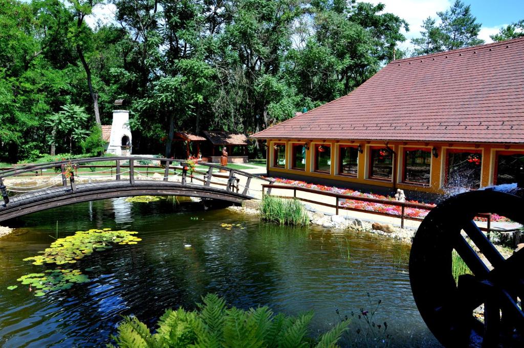 Výhled na řeku, která protéká v blízkosti hotelu