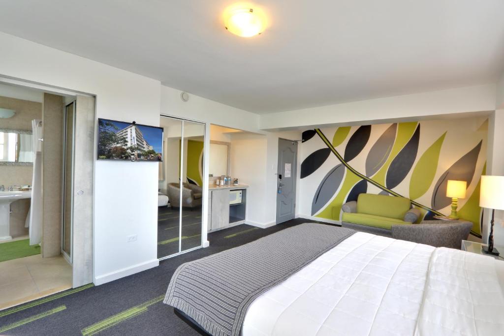 Kuchyň nebo kuchyňský kout v ubytování Hotel Miramar