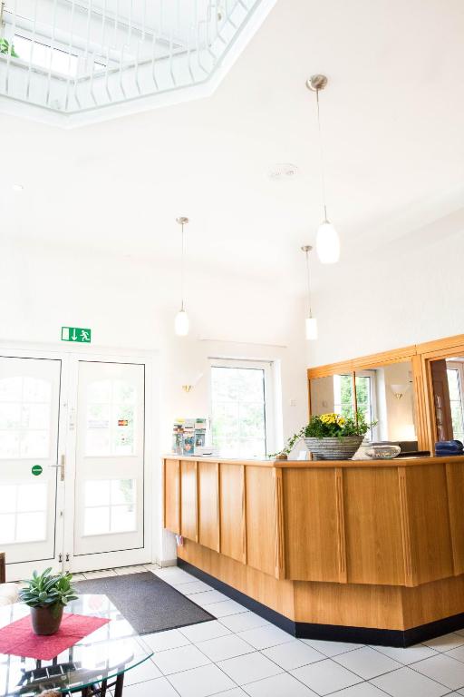 Vstupní hala nebo recepce v ubytování Hotel Am Meilenstein