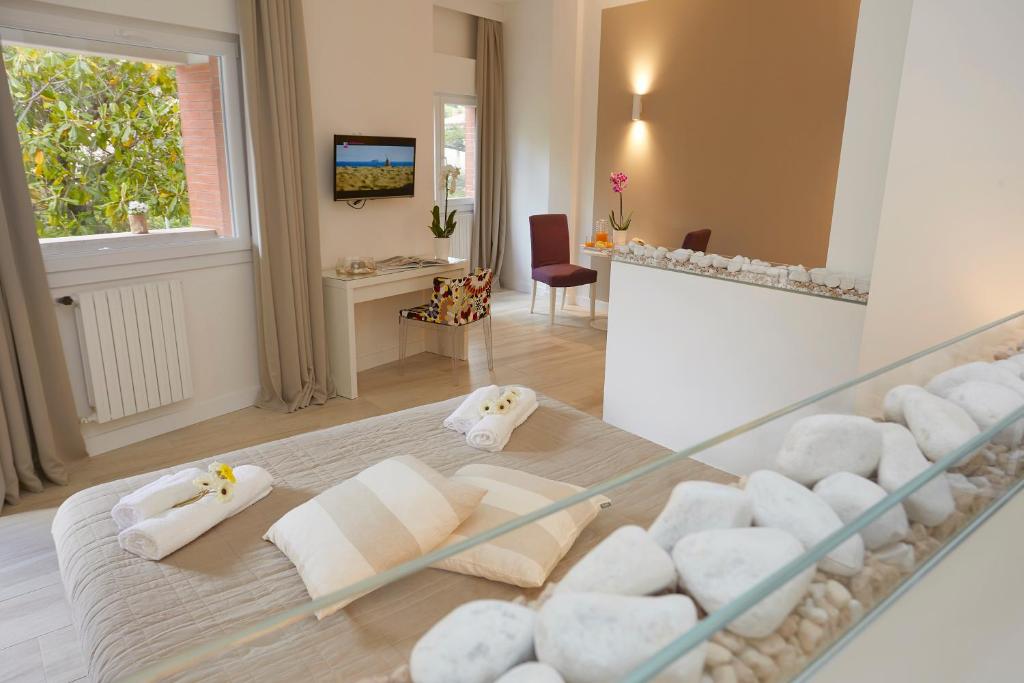 TV a/nebo společenská místnost v ubytování B&B Mondello Design