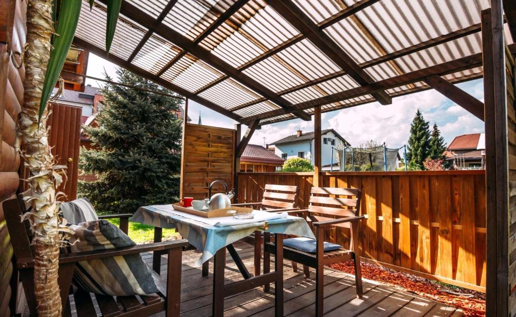 Balkón nebo terasa v ubytování Apartments Brunarica