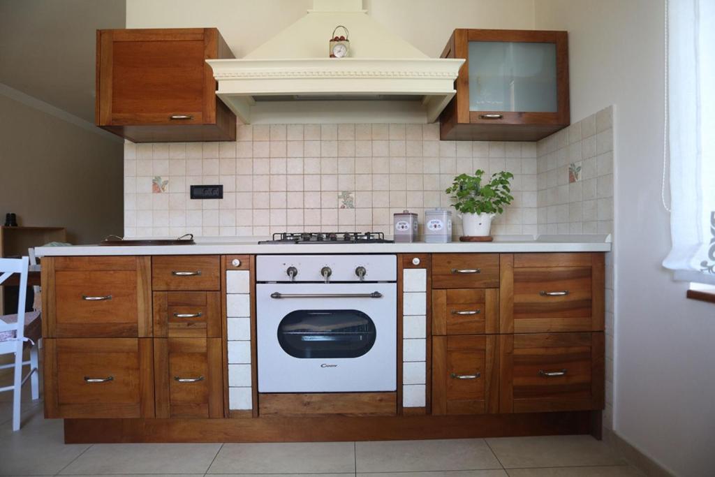Kuchnia lub aneks kuchenny w obiekcie Apartment Larin