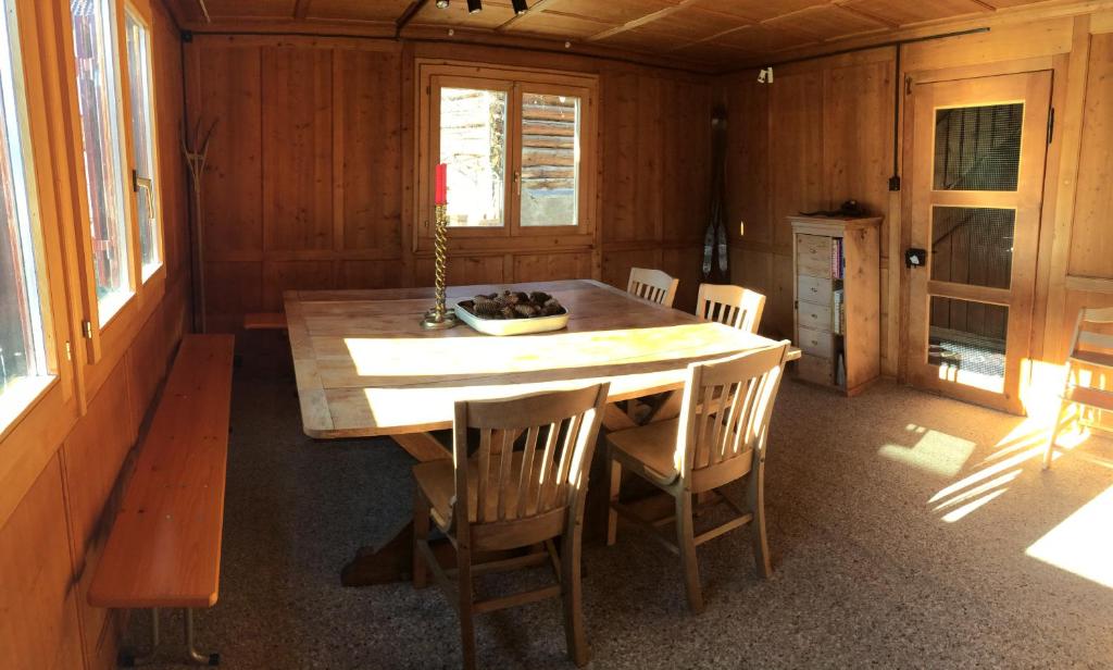 Kuchyň nebo kuchyňský kout v ubytování Chalet Nidus Montis