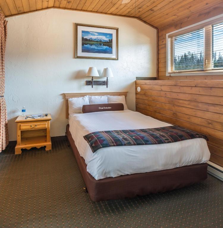 Voodi või voodid majutusasutuse Togwotee Mountain Lodge toas