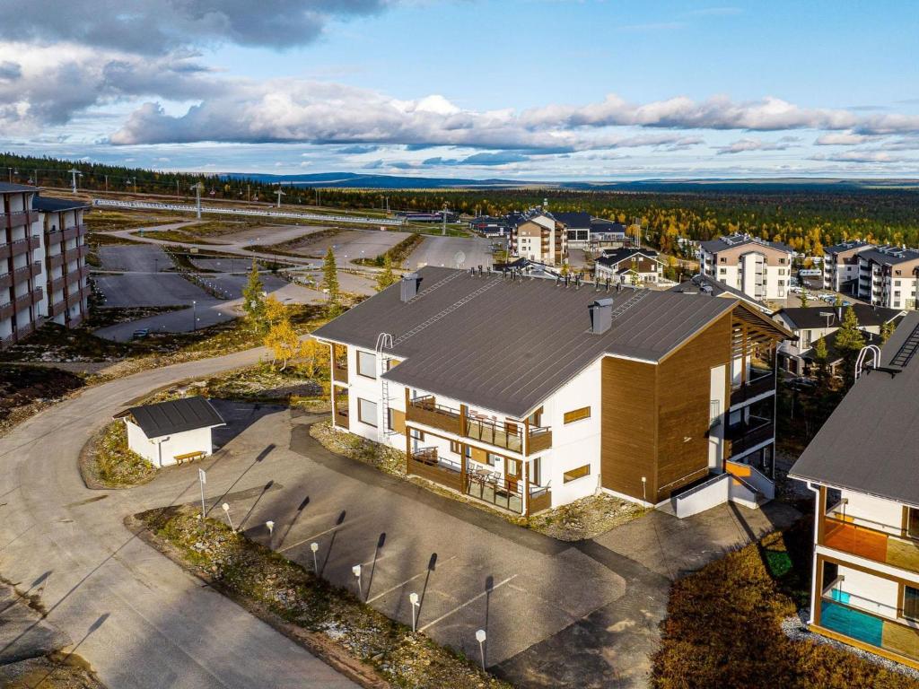 an overhead view of a building in a city at Holiday Home Villa ylläs 203 by Interhome in Ylläs