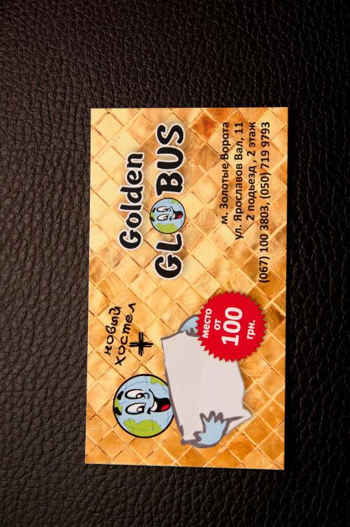 Certifikát, hodnocení, plakát nebo jiný dokument vystavený v ubytování Golden Globus Hostel