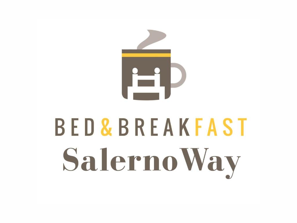 una etiqueta para un bed and breakfast salerno way en B&B Salernoway, en Salerno