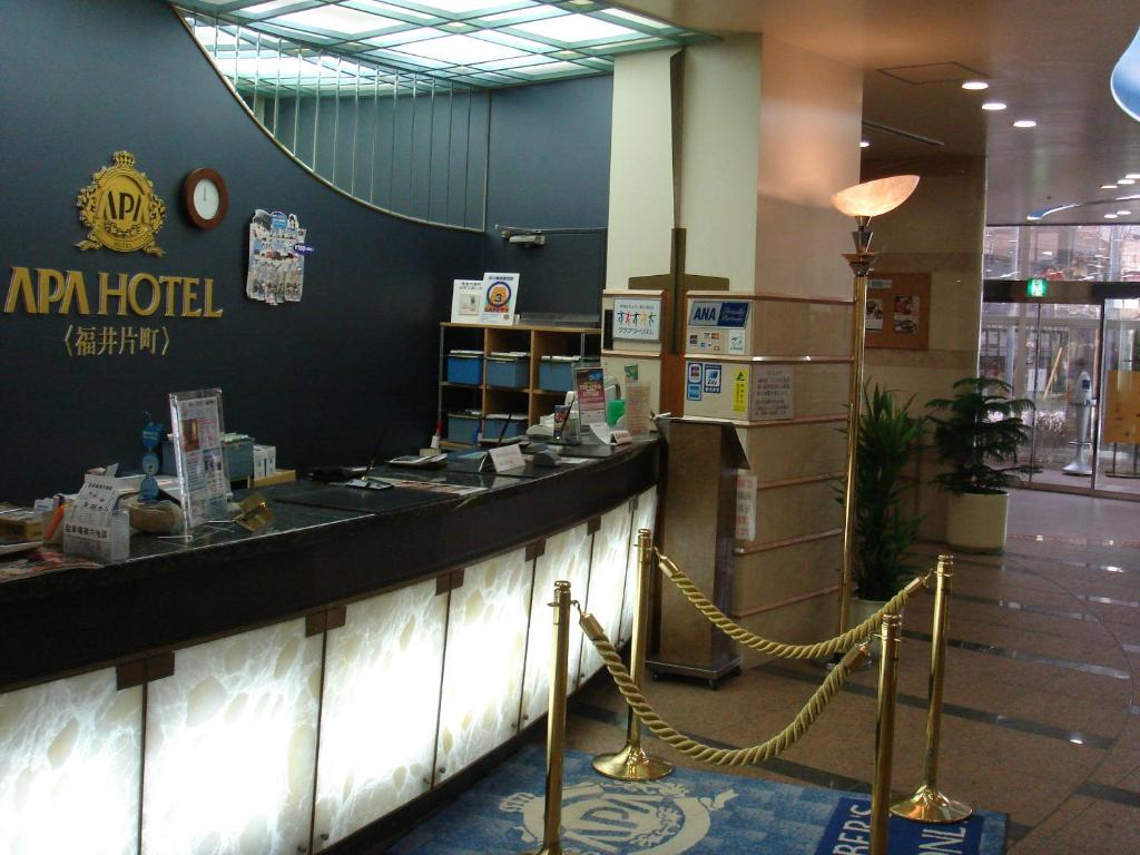 Vstupní hala nebo recepce v ubytování APA Hotel Fukui Katamachi