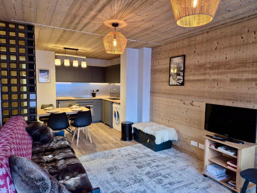 Appartement centre village Les Gets, 4 pax, parking