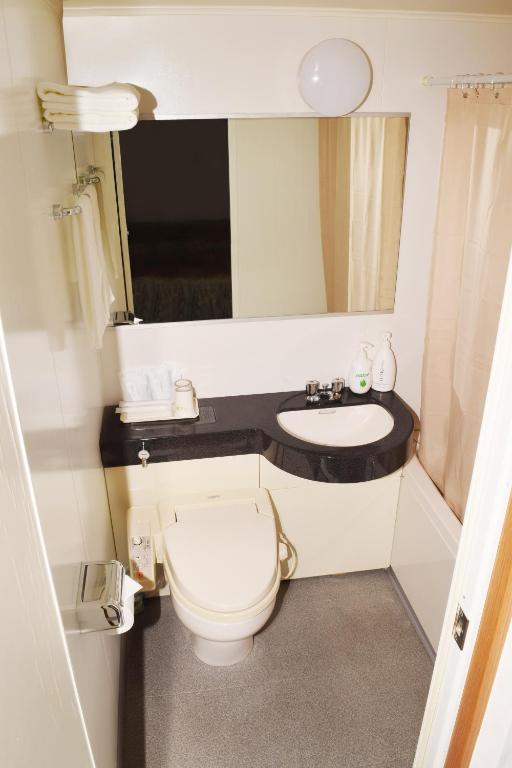 Koupelna v ubytování Sakura Hotel Oami