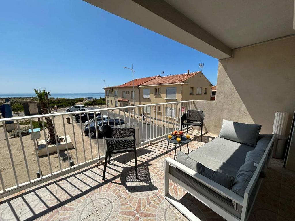 Balkon ili terasa u objektu Lej plage