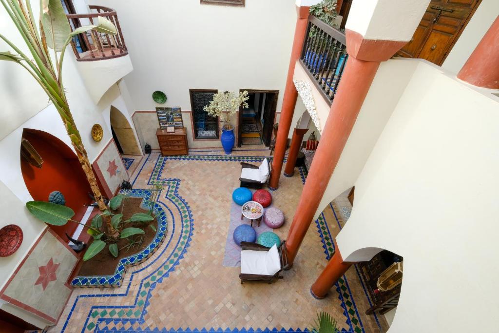 Ruang duduk di Riad Basma Marrakech