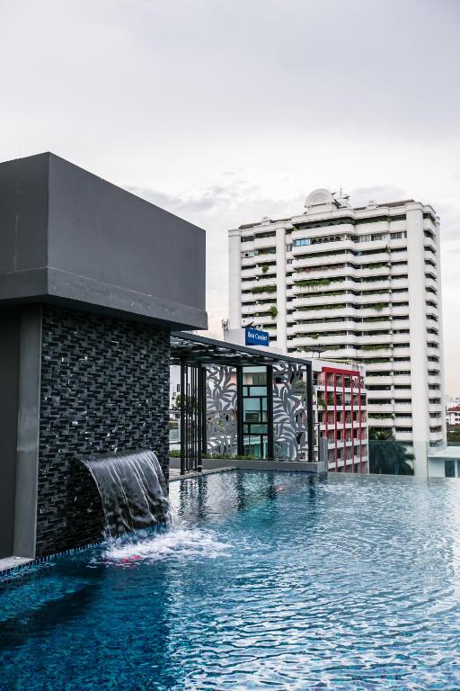 Bazén v ubytování Arte Hotel - SHA Extra Plus nebo v jeho okolí