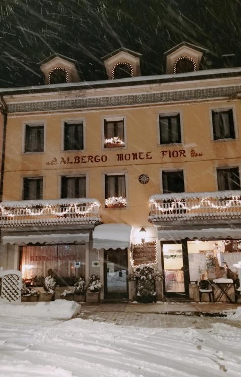 an albergo morocco hotel in the snow at Hotel Monte Fior in Foza