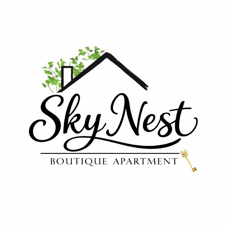 a logo for a stay next boutique appliance appliance appointment at Boutique apartment Sky Nest in Uman