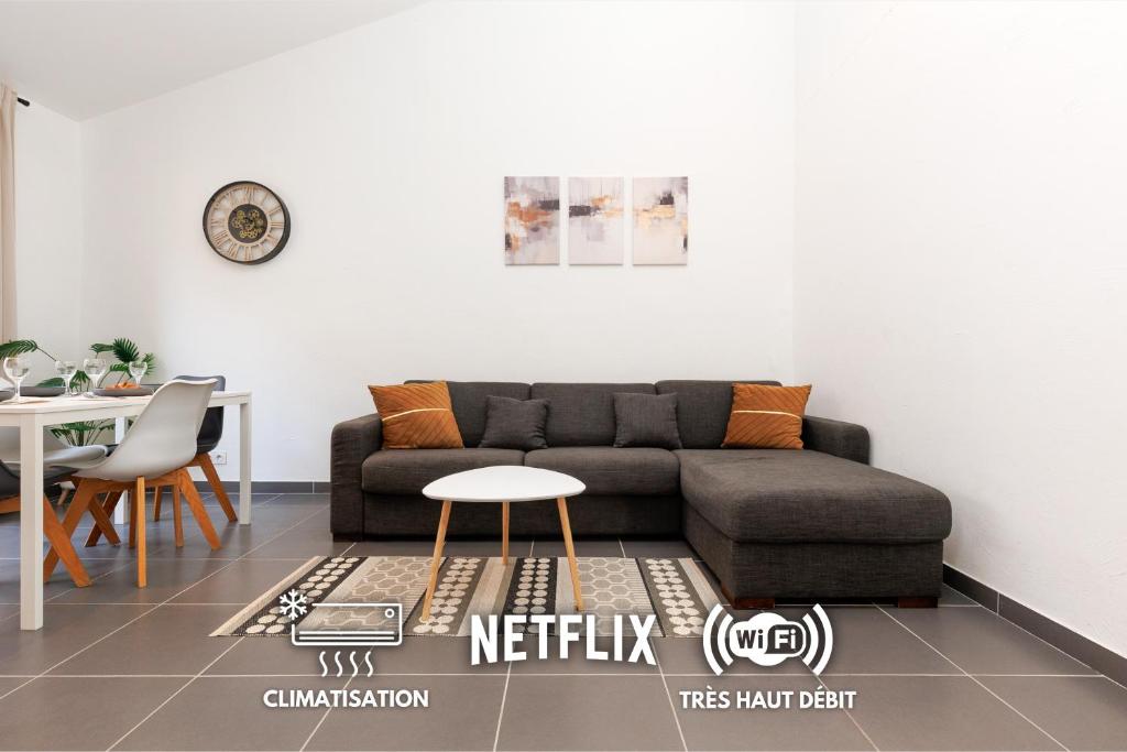 Le Lux, Moderne - Garage - Terrasse - Clim