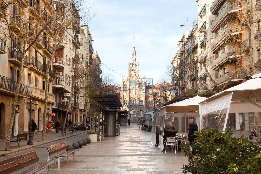 Výhľad na mesto Barcelona alebo výhľad na mesto priamo z apartmánu