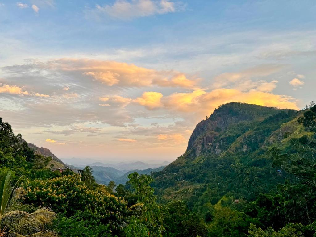 a view of a valley in the mountains at Velora Inn in Ella