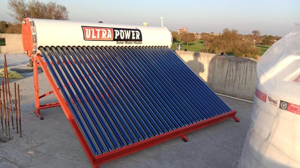 a blue and white ramp in front of a skate park at Red diamond palace in Sīkar