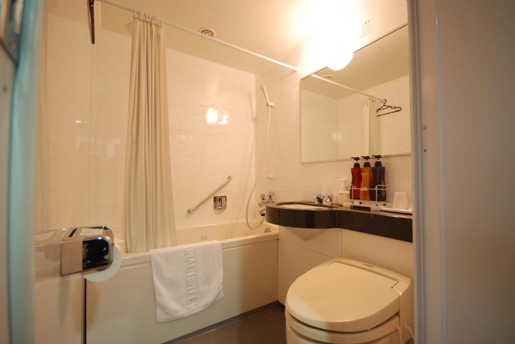 Koupelna v ubytování Kokusai Hotel Yamaguchi
