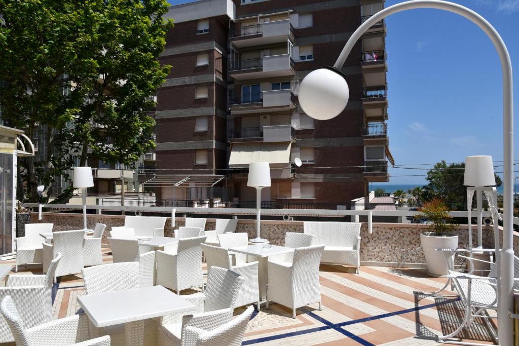 Balkón nebo terasa v ubytování Hotel Soleblu