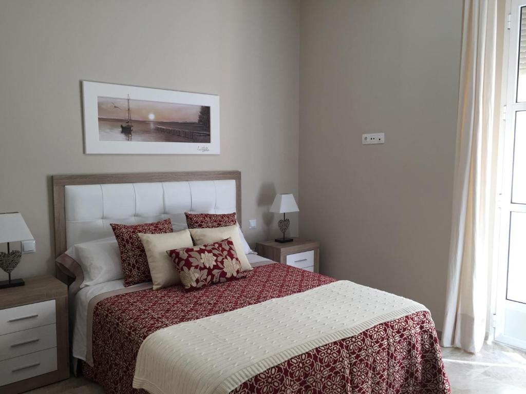 Postel nebo postele na pokoji v ubytování Apartamento San Pedro