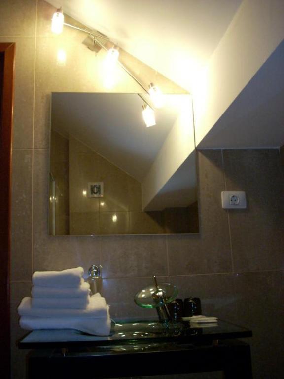 Koupelna v ubytování Hotel Royal