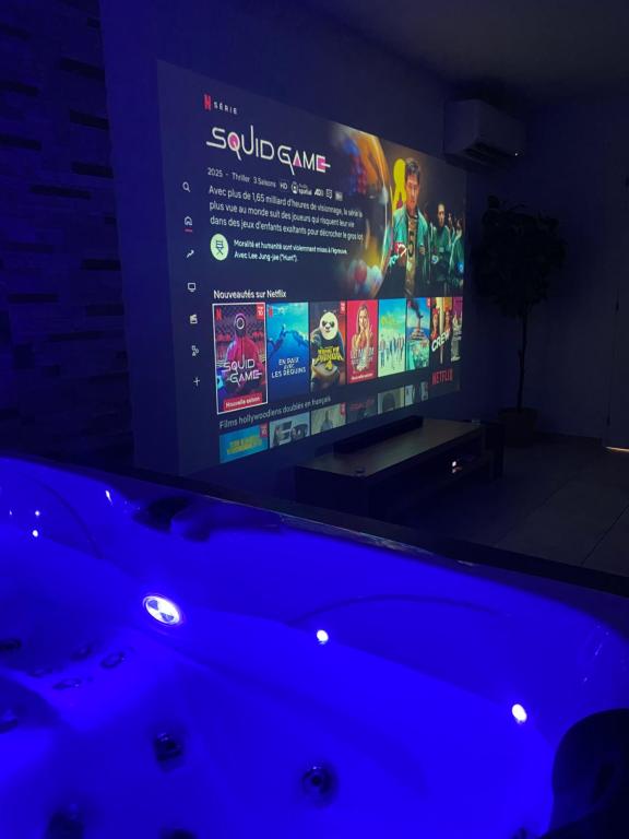 Baya Spa tesisinde bir televizyon ve/veya eğlence merkezi