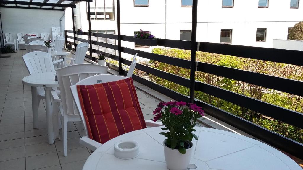 Balkón nebo terasa v ubytování Hotel Kong Valdemar
