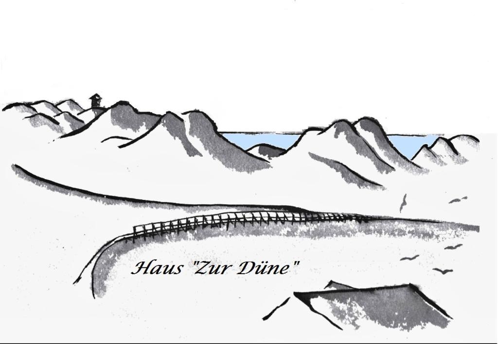 a black and white drawing of a pair of shoes at Haus "Zur Düne" in Norddorf