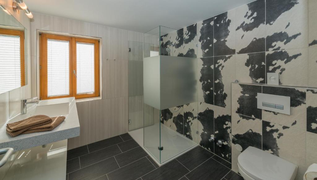Koupelna v ubytování Hotel Bechlwirt