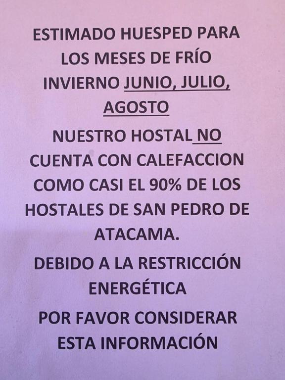 Hostal Illauca de Atacama