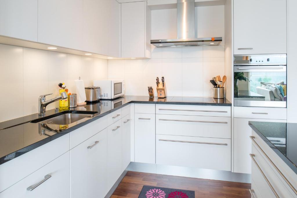 Kuchyň nebo kuchyňský kout v ubytování Casa Fluras