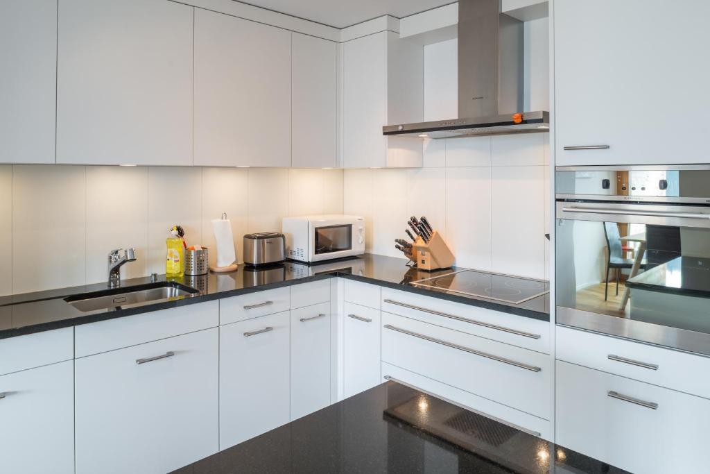 Kuchyň nebo kuchyňský kout v ubytování Casa Fluras