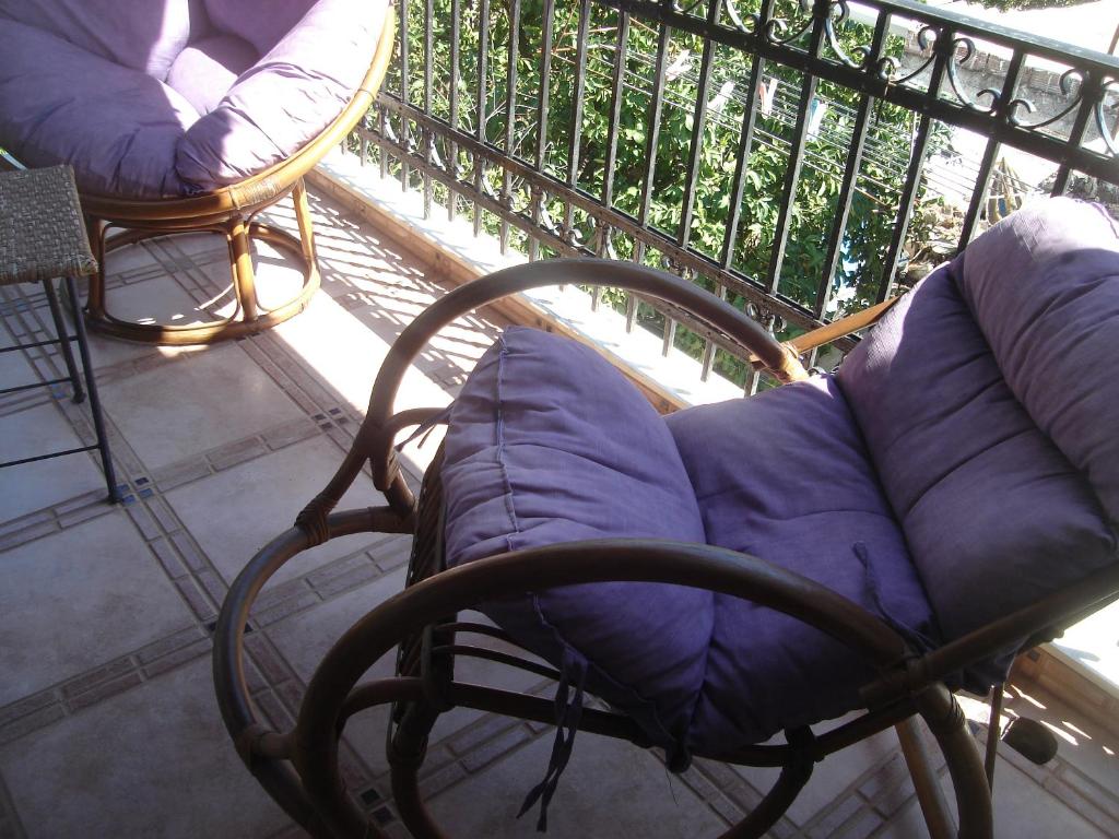 Balkon lub taras w obiekcie Stelios Seaside House