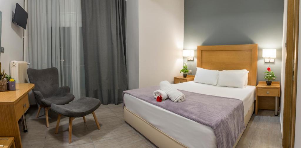 Postel nebo postele na pokoji v ubytování Park Hotel