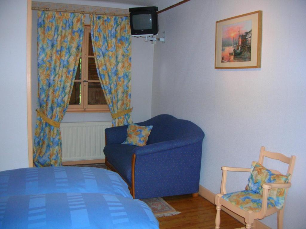 Posezení v ubytování Hotel-Restaurant du Windstein