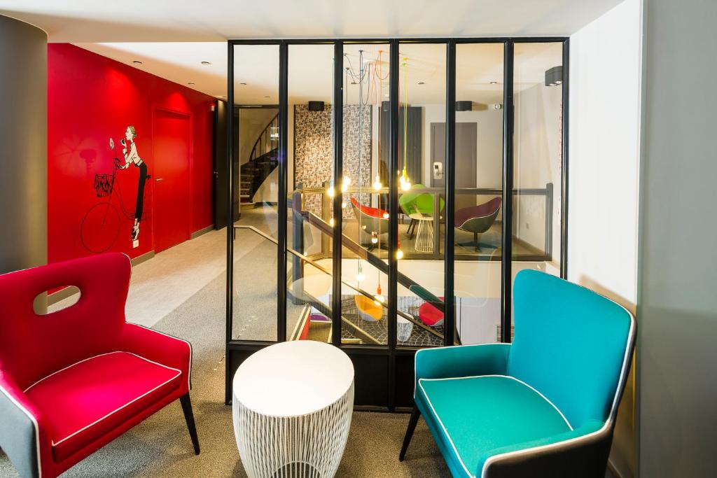 Hôtel Paris Vaugirard - Resim 44