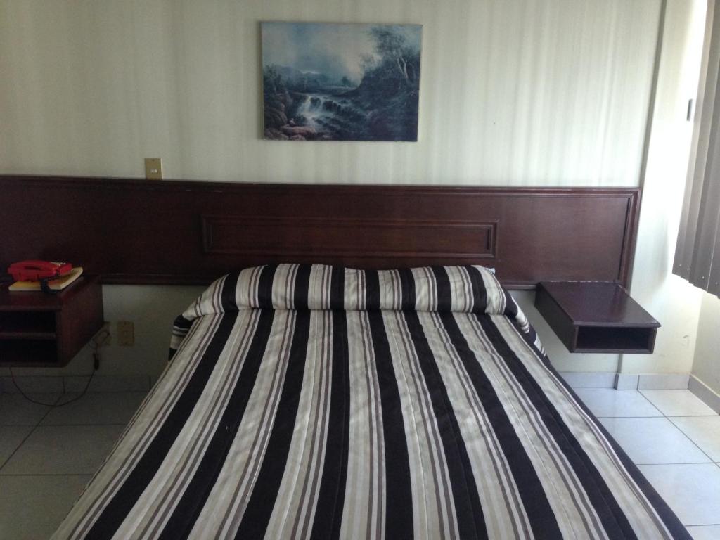 Postel nebo postele na pokoji v ubytování Hotel Plaza Sahuayo