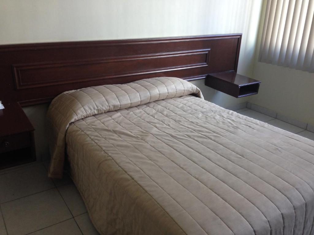 Postel nebo postele na pokoji v ubytování Hotel Plaza Sahuayo