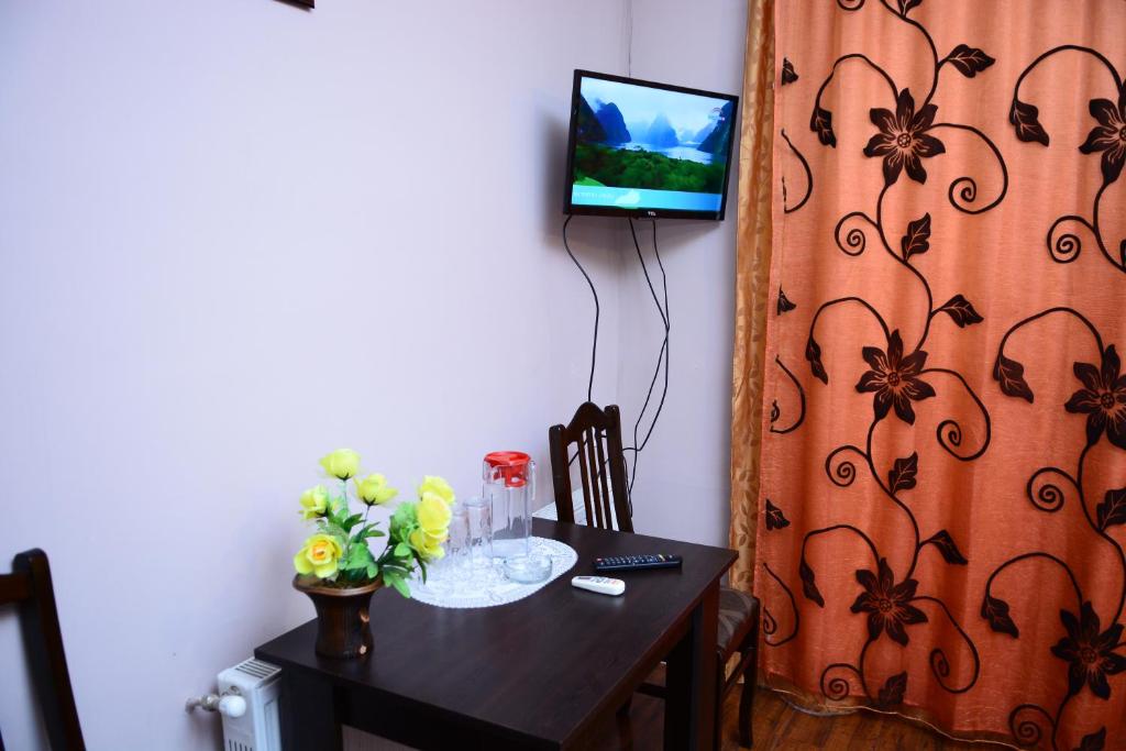 TV a/nebo společenská místnost v ubytování Hotel Kvareli