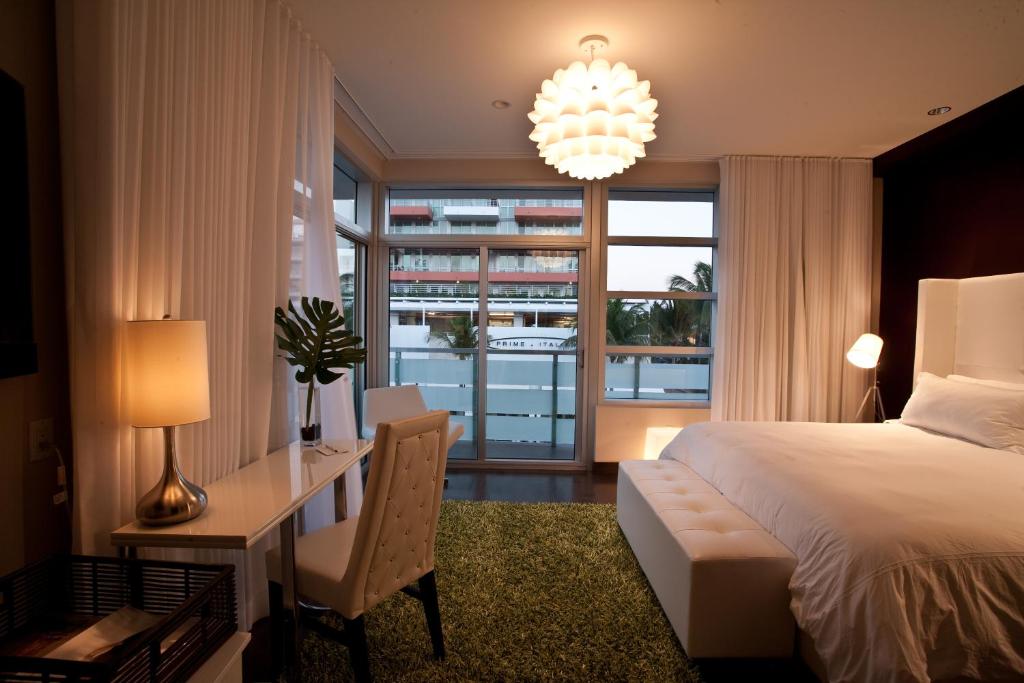 Postel nebo postele na pokoji v ubytování Prime Hotel Miami