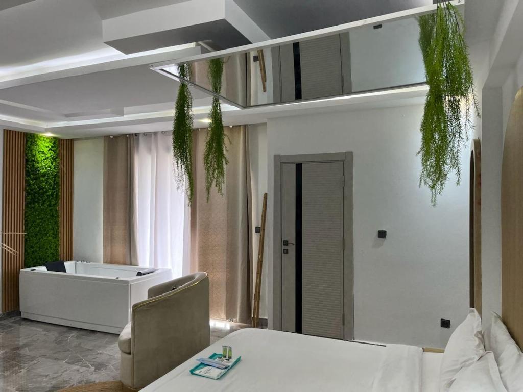 Postel nebo postele na pokoji v ubytování La conciergerie
