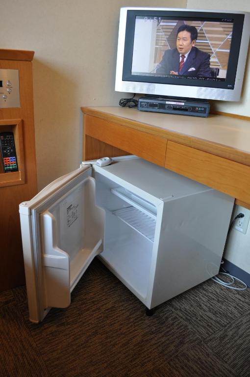 TV a/nebo společenská místnost v ubytování Kochi Ryoma Hotel