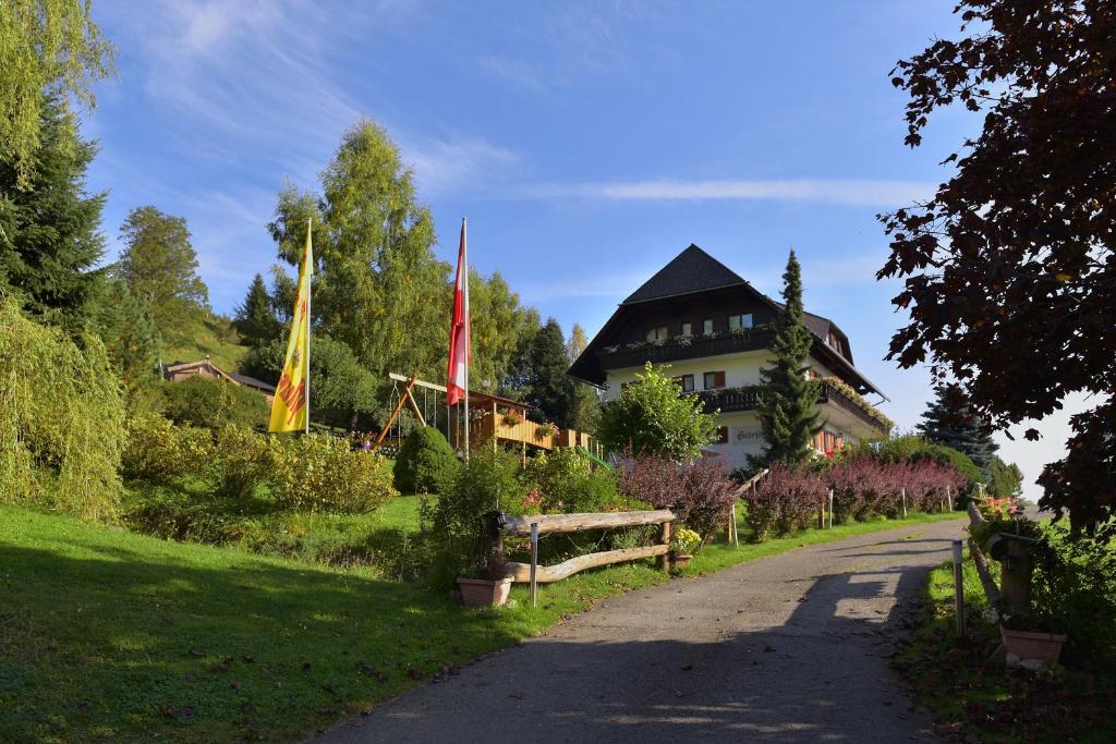 Jardín al aire libre en Gästehaus Bischof
