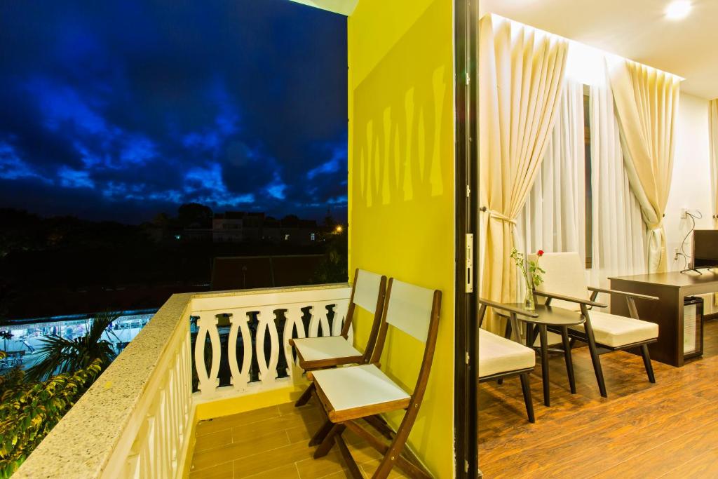 Balkón nebo terasa v ubytování Hoi An Hai Au Boutique Hotel
