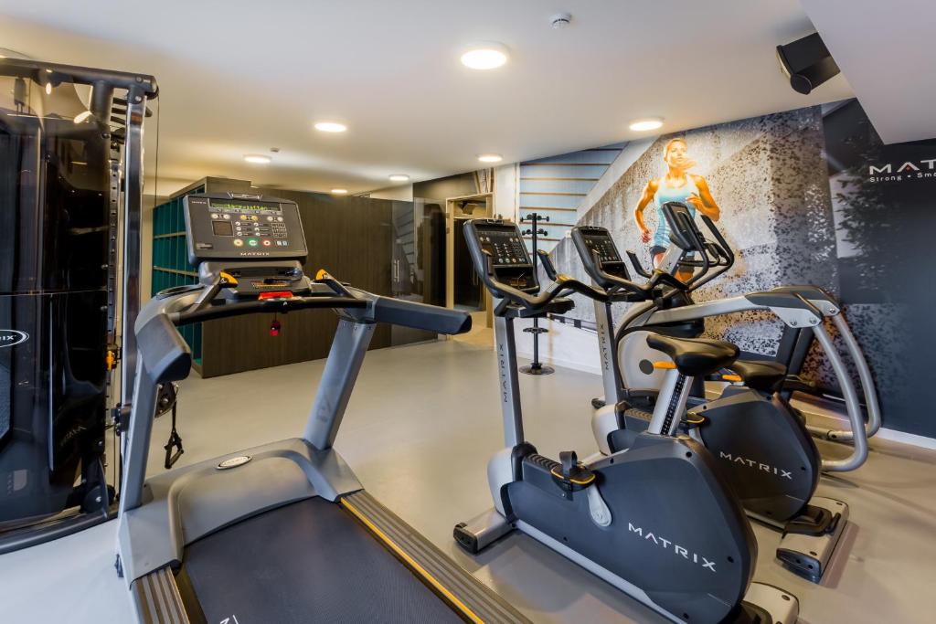 Fitness centrum a/nebo fitness zařízení v ubytování Martin's Red